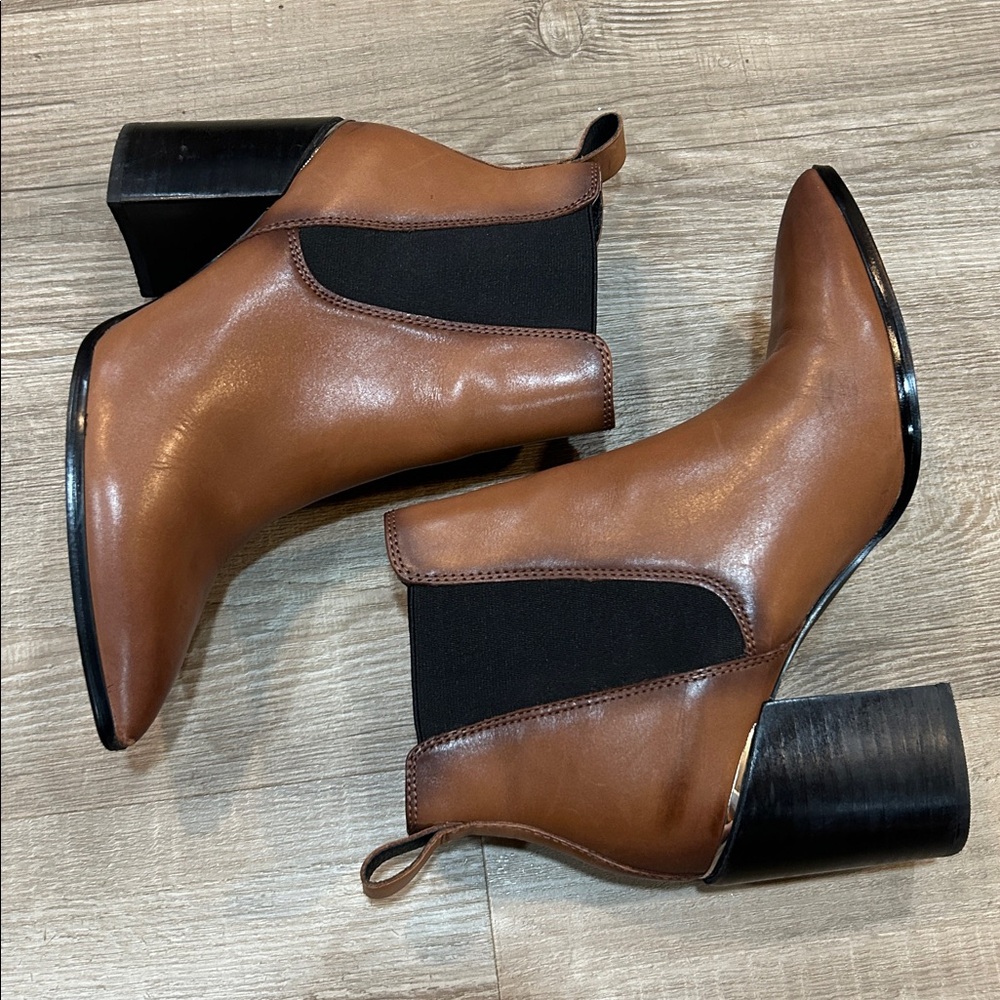 Steve Madden Brown Leather KNOXI bootie, size 8 - Picture 2 of 6